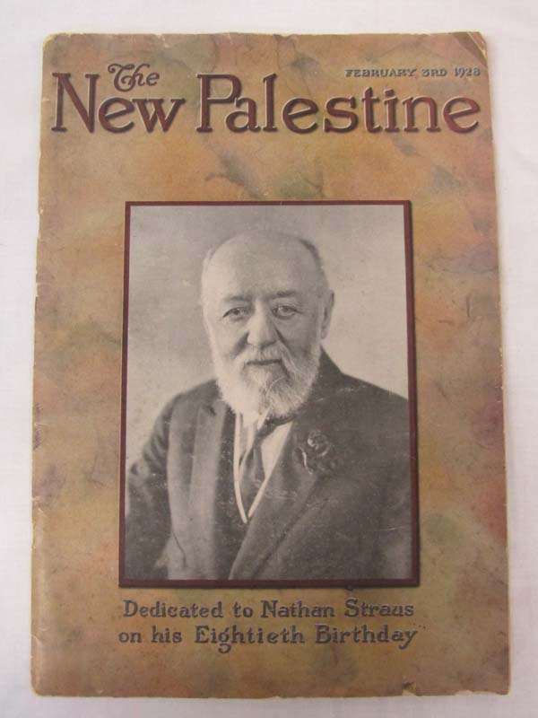Straus, Nathan: The New Palestine MAGAZINE