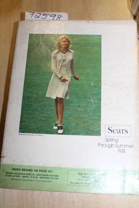 Sears Roebuck: Sears Spring and Summer Annual Catalog 1974