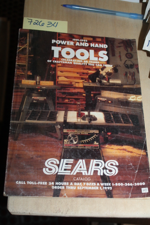 Sears Roebuck: Sears  Power and Hand Tools Catalog 1991-1992