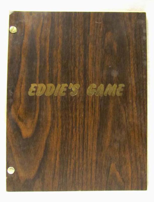 Bernard, Sam and Edwards, Geoffrey ; Fein, Bernard: Eddie's Game MANUSCRIPT