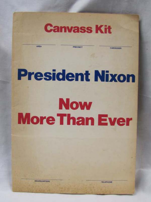 Jimini Production President Nixon: President Nixon Now More Than Ever Canvass...
