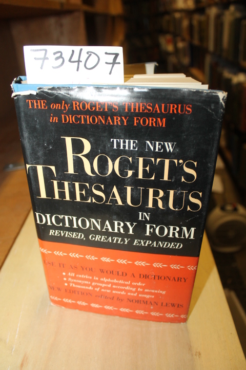 Lewis, Norman: The New Roget's Thesaurus in Dictionary Form