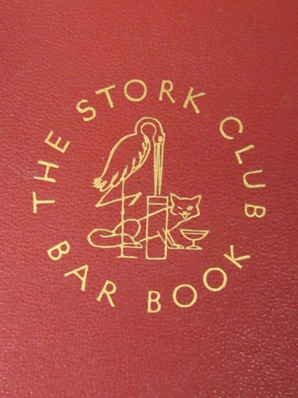 Beebe, Lucius: THE STORK CLUB Bar Book VG