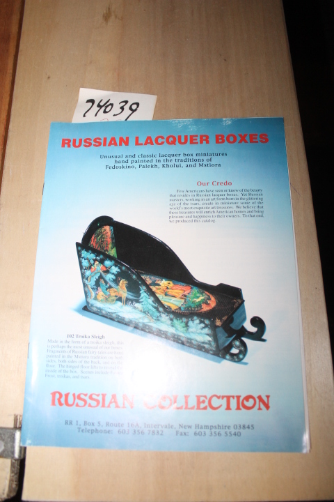 Russian Lacquer Boxes: Russian Lacquer Boxes  in the traditions of Fedoskino,...