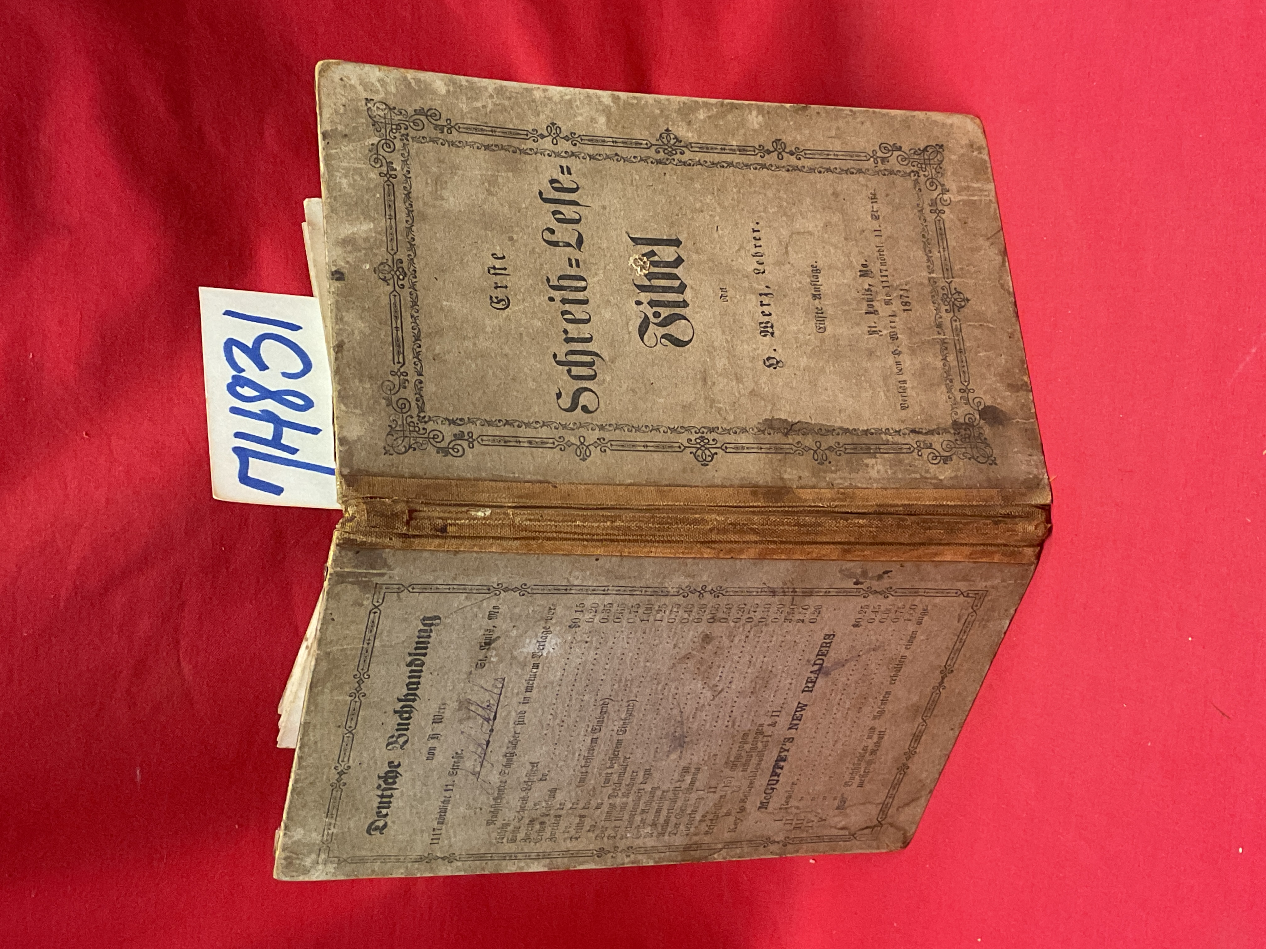 Lehrer, H. Werz: Erste Schreib Lese Fibel