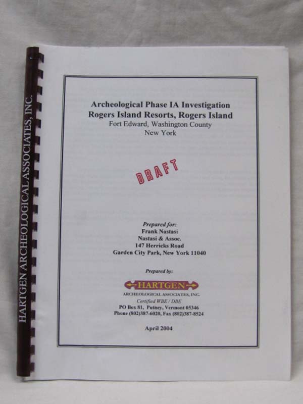 Nastasi, Frank (prepared for:): Archgeological Phase IA Investigation Roger I...
