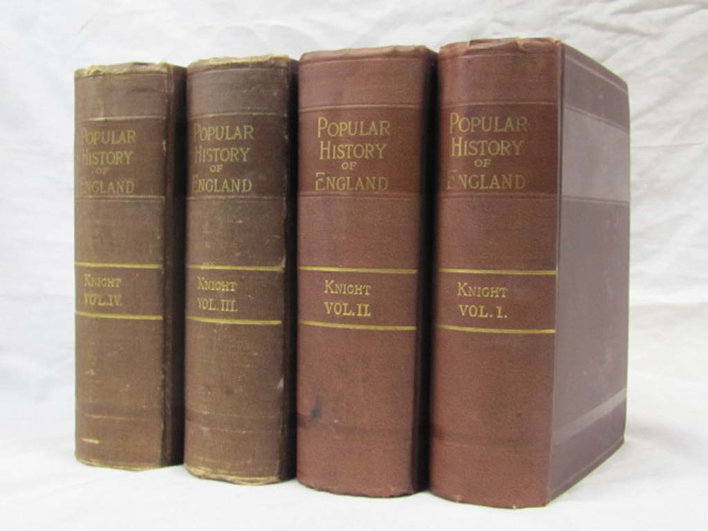 Knight, Charles: The Popular History of England 8 volumes in 4 books.