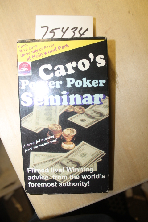 Caro, Mike: Caro's Power Poker Seminar VHS tape