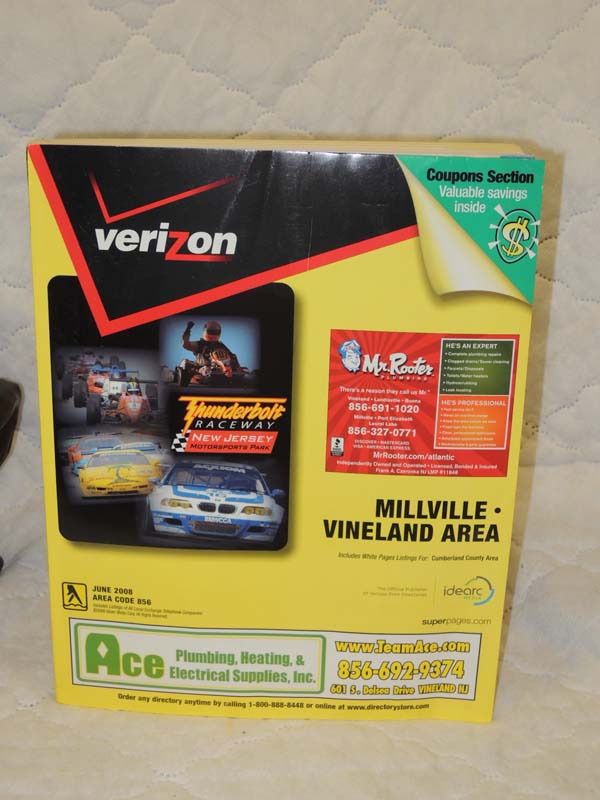 Idearc Media Corp: Verizon Yellow Pages June 2008  Millville- Vineland NJ Are...