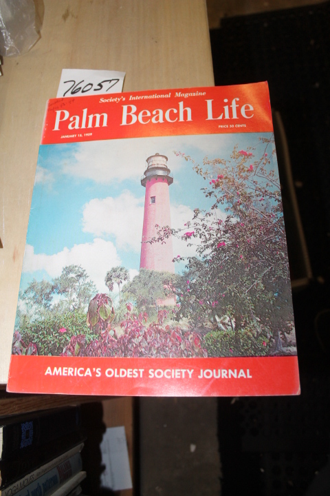 Palm Beach Life: Palm Beach Life January 15 1959 Magazine  Vol LII Number 1