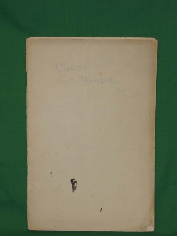 Munsell, A.H: Color and an Eye to Discern It