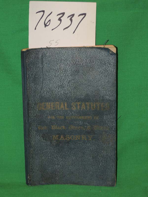Murray, Hugh: General Statutues and Ordinances enacted for the Government of ...