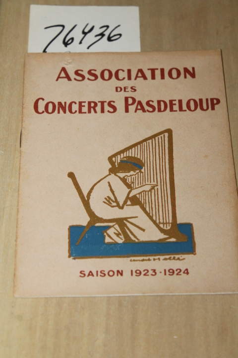Sandberg, M. S.: Association des Concerts Pasdeloup  Saison 1923-24
