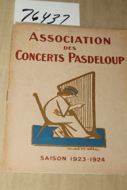 Sandberg, M. S.: Association des Concerts Pasdeloup  Saison 1923-24