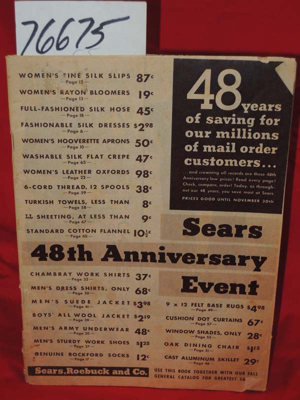 Sears Roebuck: Sears 48th Anniversay Event
