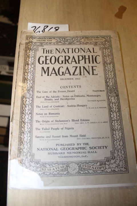 National Geographic Magazine: National Geographic Magazine December 1912 Vol ...