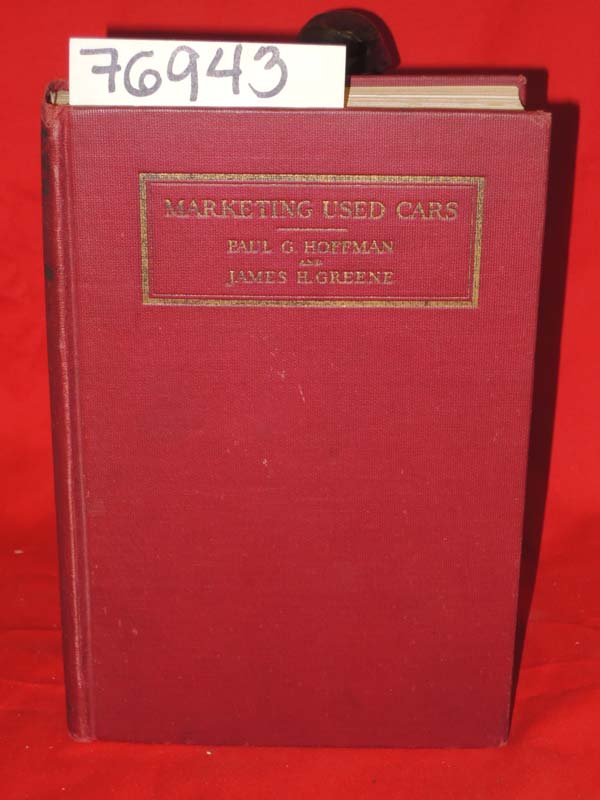 Hoffman, Paul G. & Greene, James H. and Vane, C.A.: Marketing Used Cars