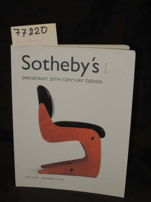 Nakashima , George;  Sotheby's Inc.: Sotheby's Important 20th Century Design ...