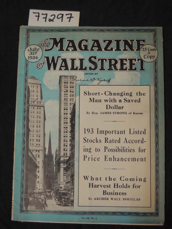 Wyckoff, Richard D. & Strong, James ...: Short Changing the Man with a Saved ...
