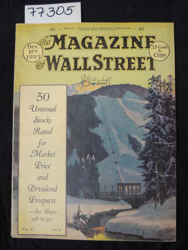 Wyckoff, Richard D.:  50 Unusual Stocks Rated for Market Price and Dividend P...