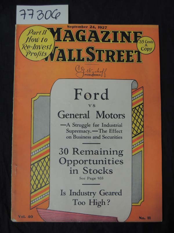 Wyckoff, Richard D.: Ford vs General Motors 30 Remaining Opportunities in Sto...