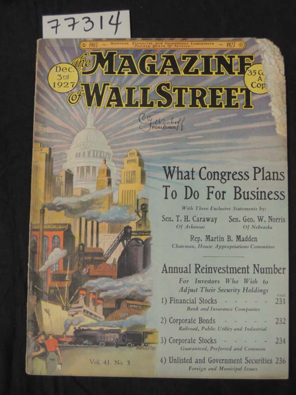 Wyckoff, Richard D.: What Congress Plans To Do For Business Magazine of Wall ...