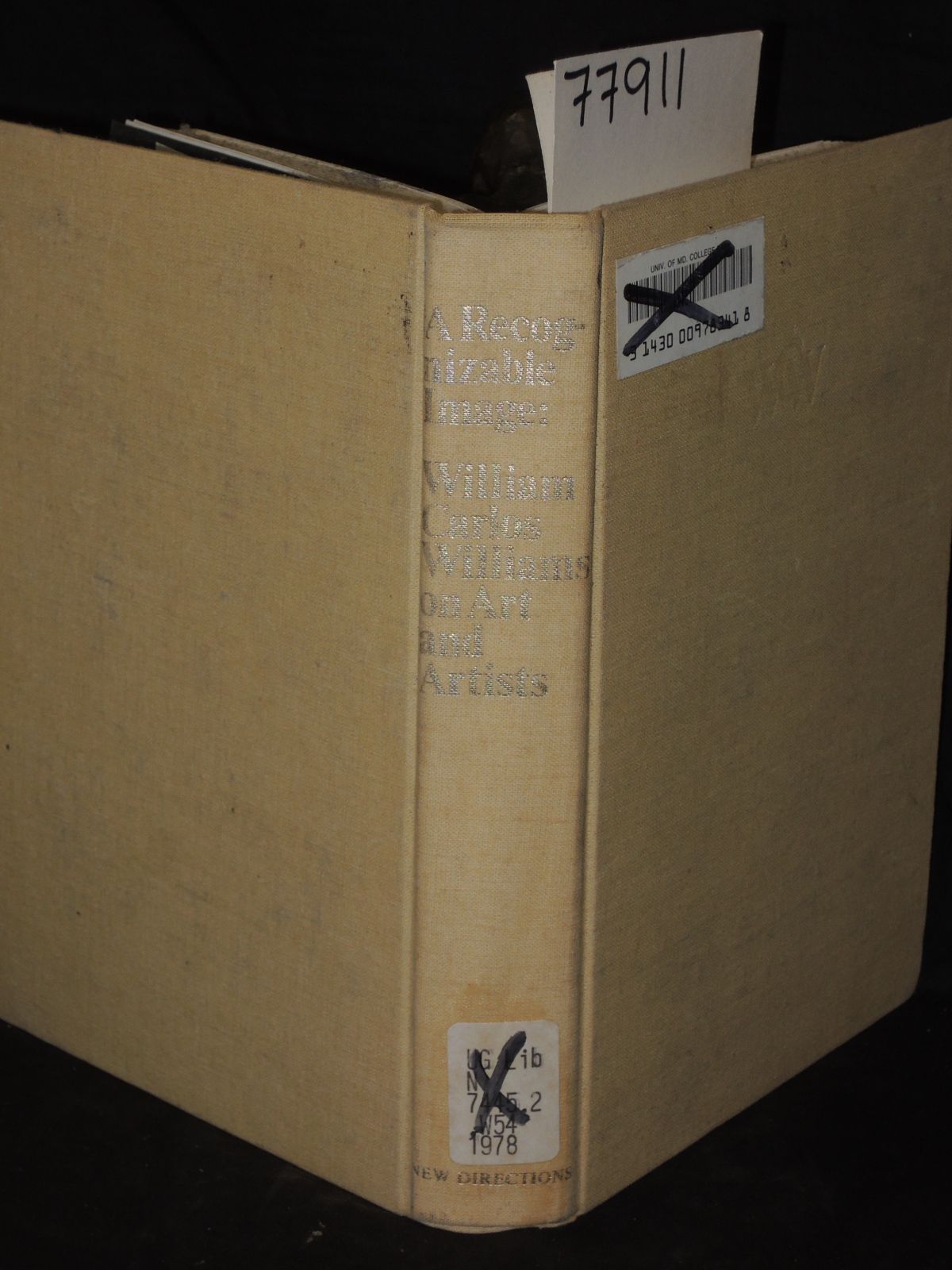 Williams, William Carlos; Dijkstra, ...: A RECOGNIZABLE IMAGE: WILLIAM CARLOS...