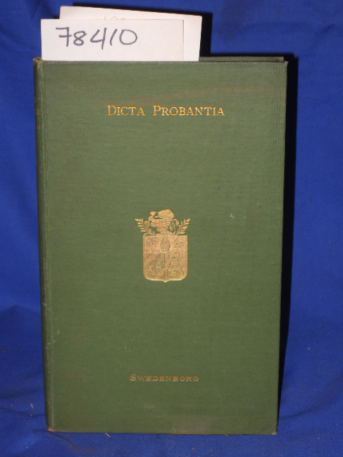 Swedenborg, Emanuele Emanuel  Emanuel: DICTA PROBANTIA