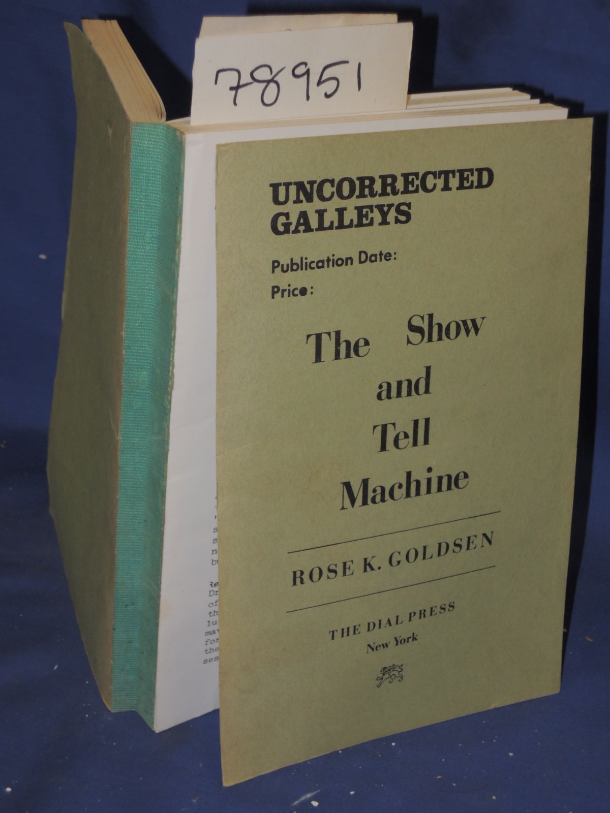 Goldsen, Rose K.: The Show and Tell Machine How Television Works & Works You ...