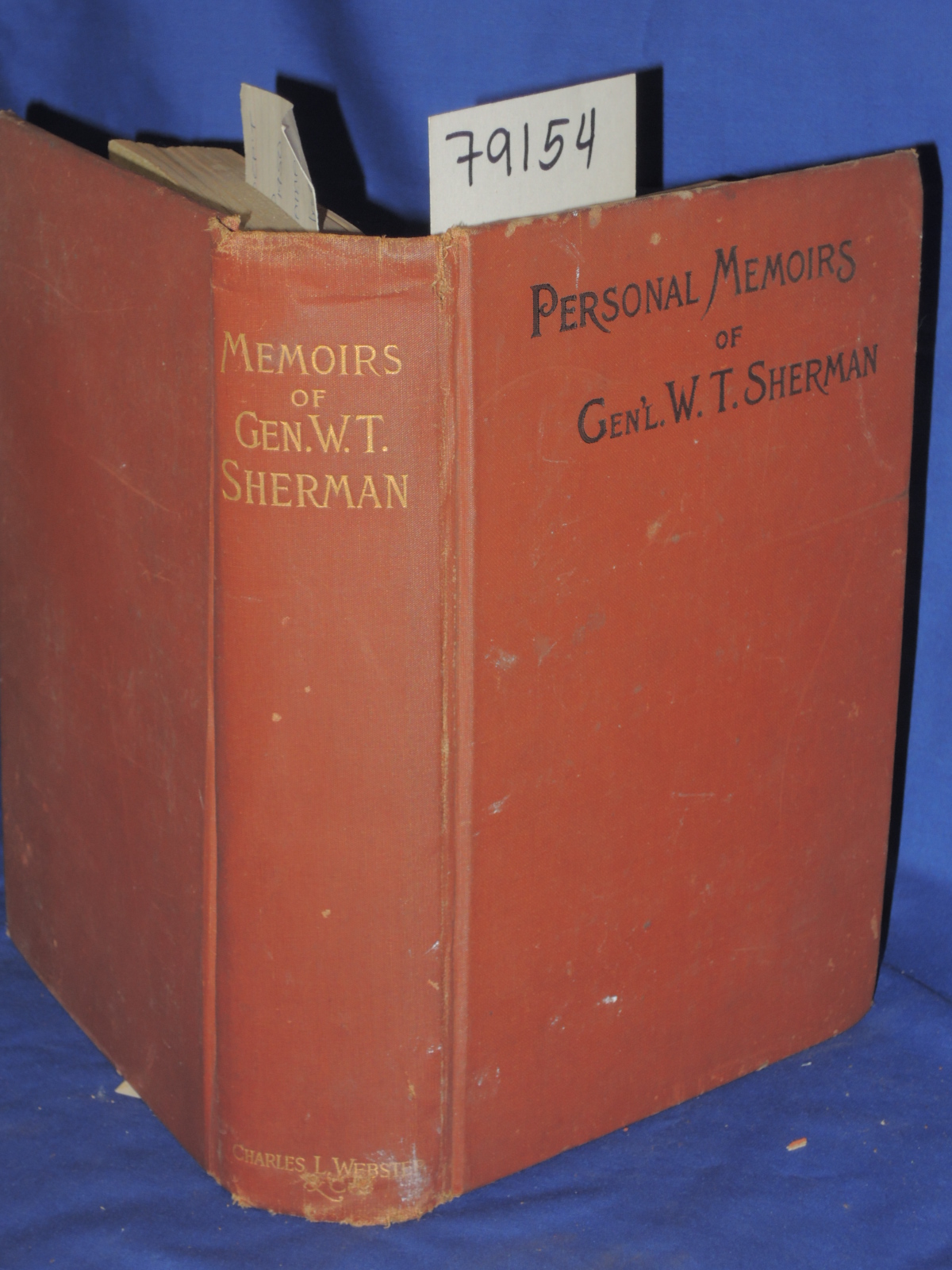 Sherman, Gen. W.T.: MEMOIRS OF GEN. W.T. SHERMAN, 2 Vols. Bound in One