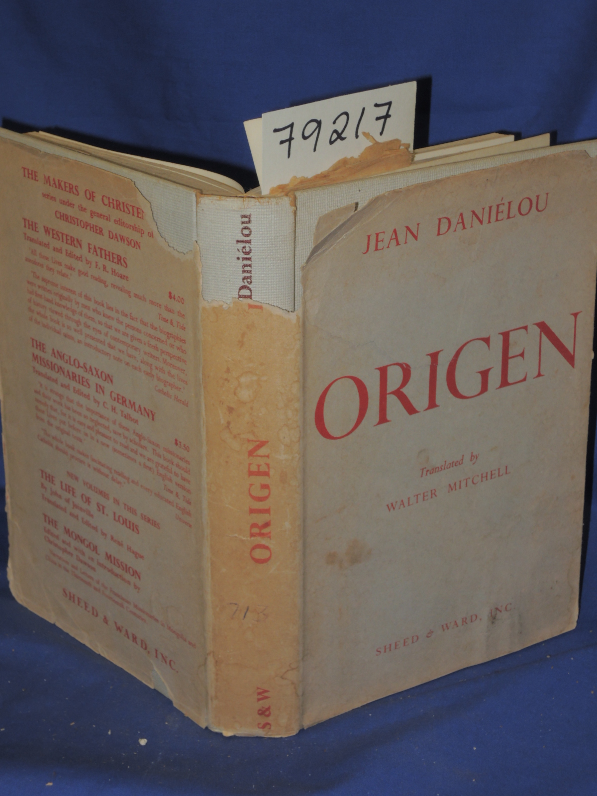 Danielou ,Jean   and Translated by Mitchell, Walter: ORIGEN