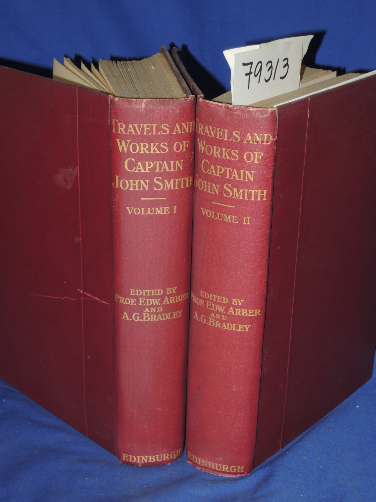 Smith, Captain John: TRAVELS AND WORKS OF CAPTAIN JOHN SMITH two volumes