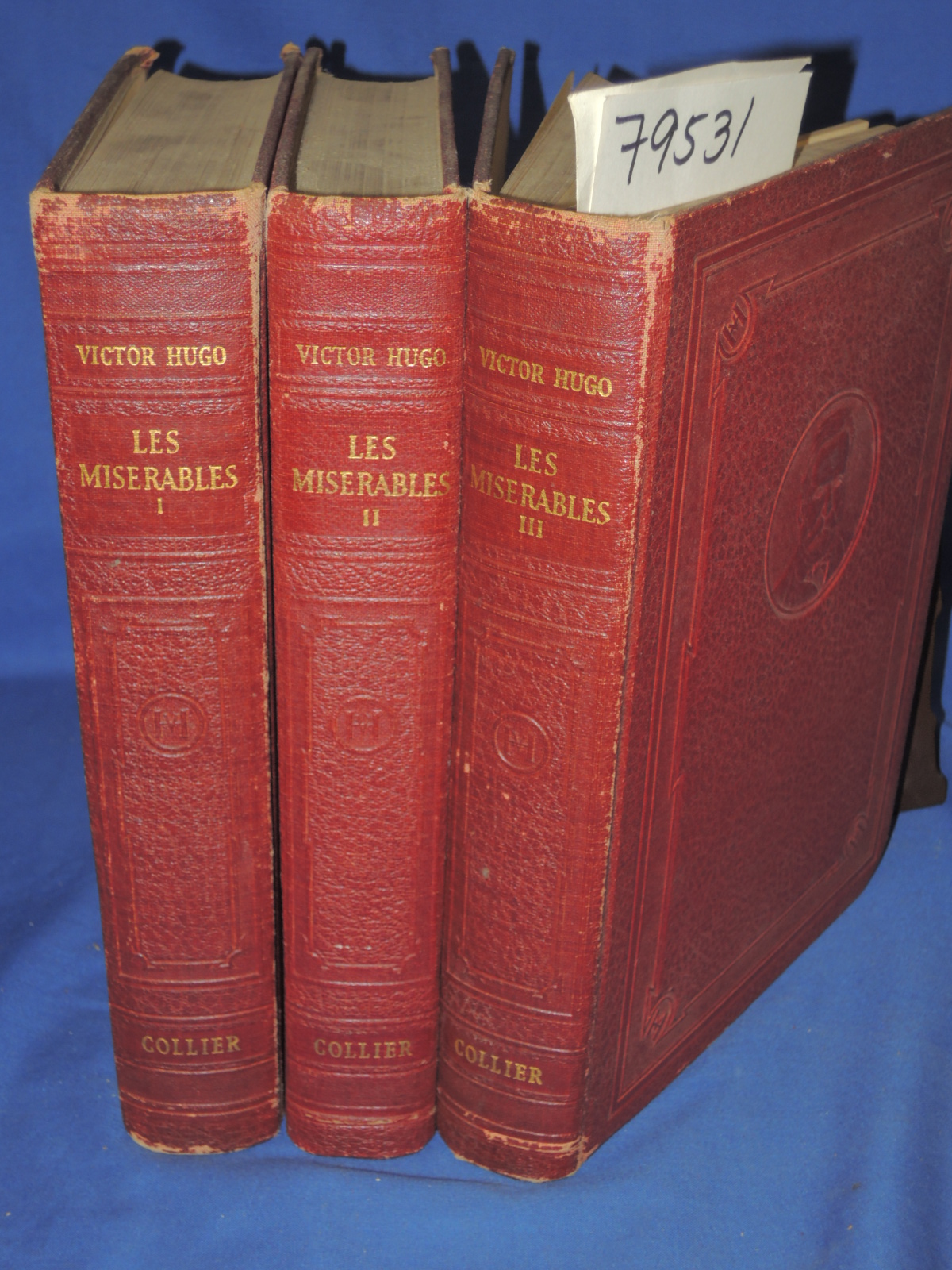 HUGO, VICTOR: LES MISERABLES SET OF 3 VOLUMES in English