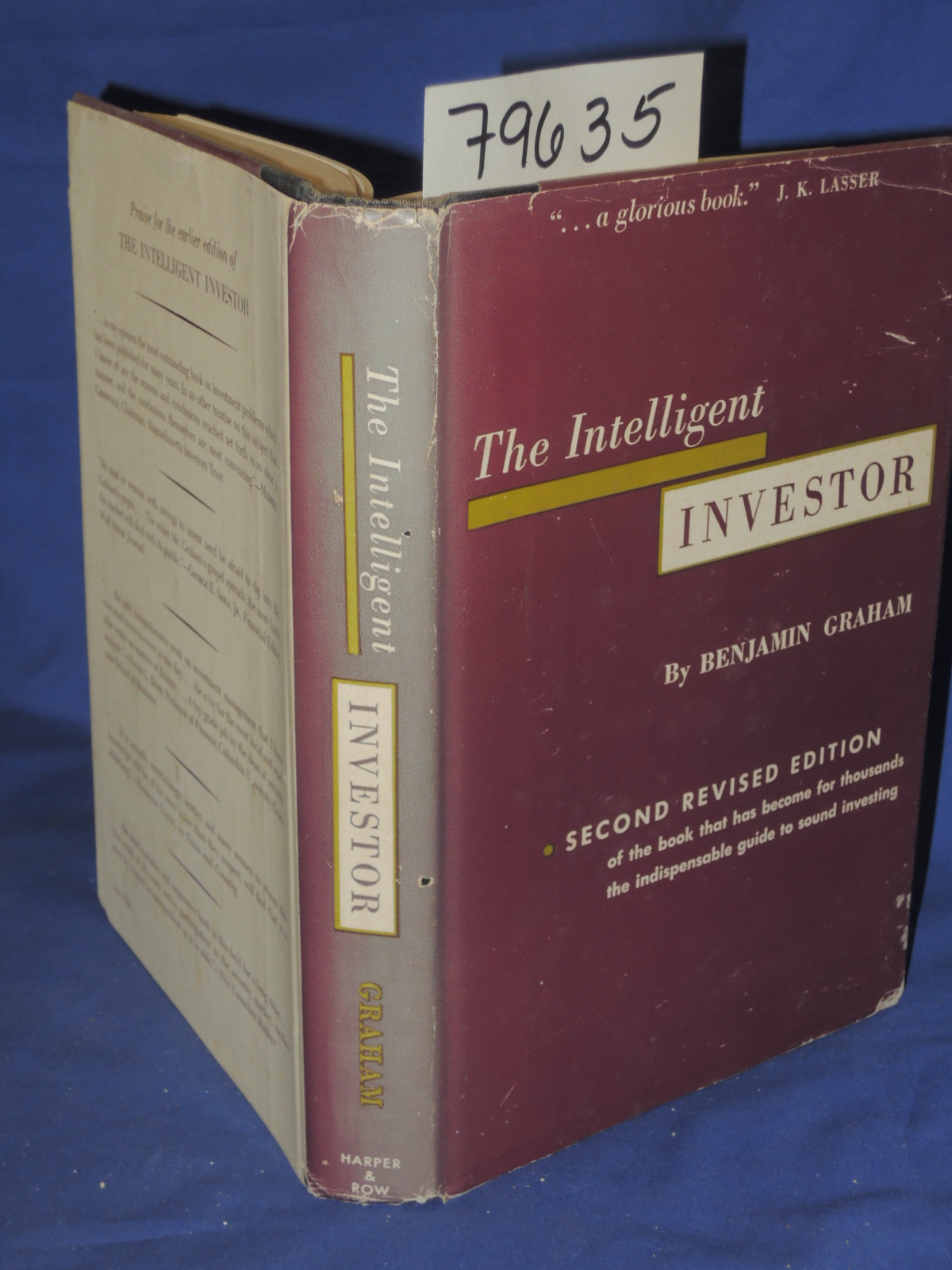 GRAHAM, BENJAMIN: THE INTELLIGENT INVESTOR 1959 6TH PRINTING