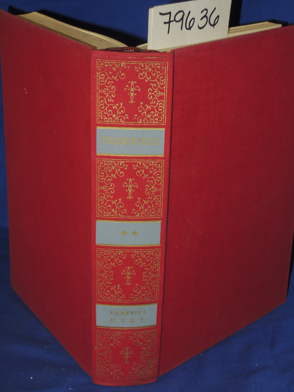 DE TOCQUEVILLE, ALEXIS: CLASSICI DELLA POLITICA, COLLEZIONE DIRETTA DA LUIGI ...