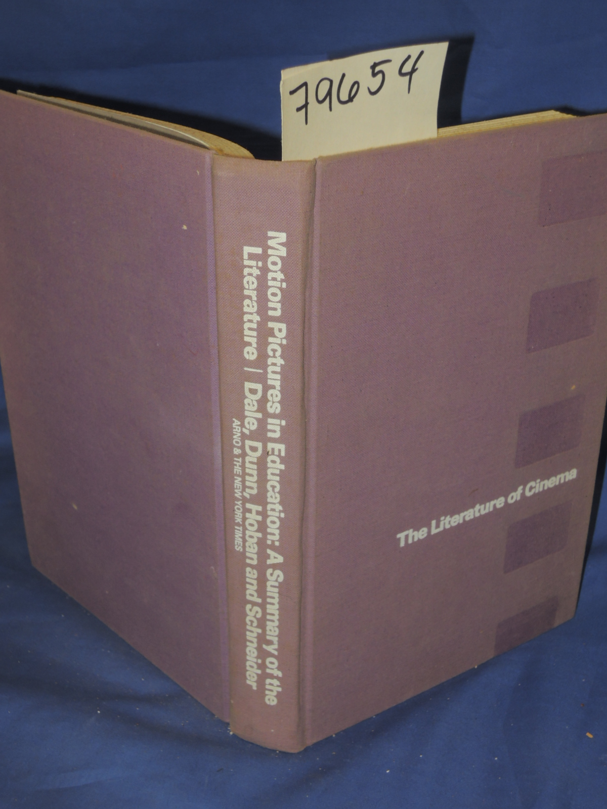 DALE, EDGAR; DUNN, FANNIE W.; HOBAN,...: MOTION PICTURES IN EDUCATION A Summa...