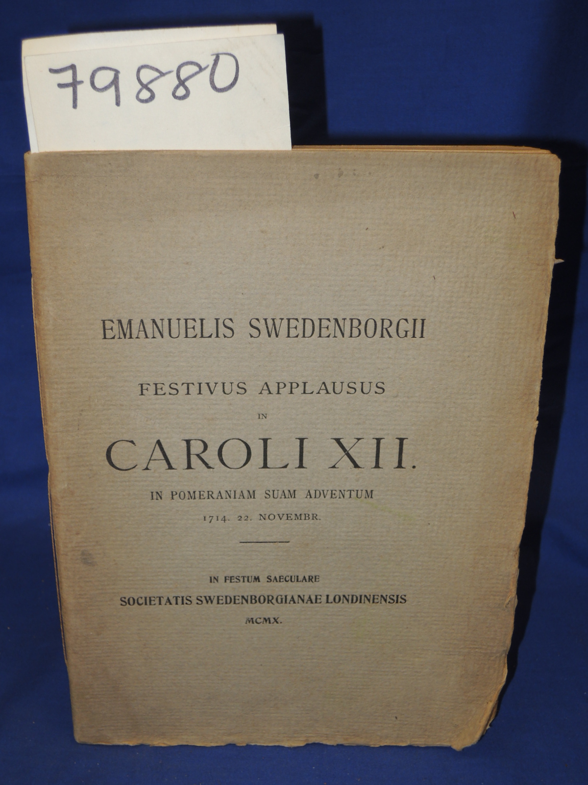 Swedenborgii, Emanuelis Emanuel   Sw...: FESTIVUS APPLAUSUS IN CAROLI XII  IN...