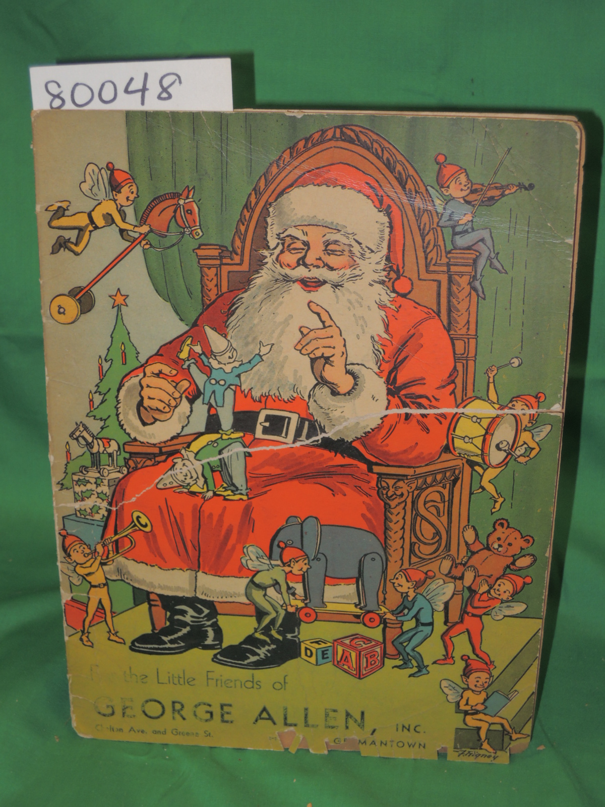 GOLDSMITH PUBLISHING: FOR THE LITTLE FRIENDS OF GEORGE ALLEN INC SEATED SANTA...