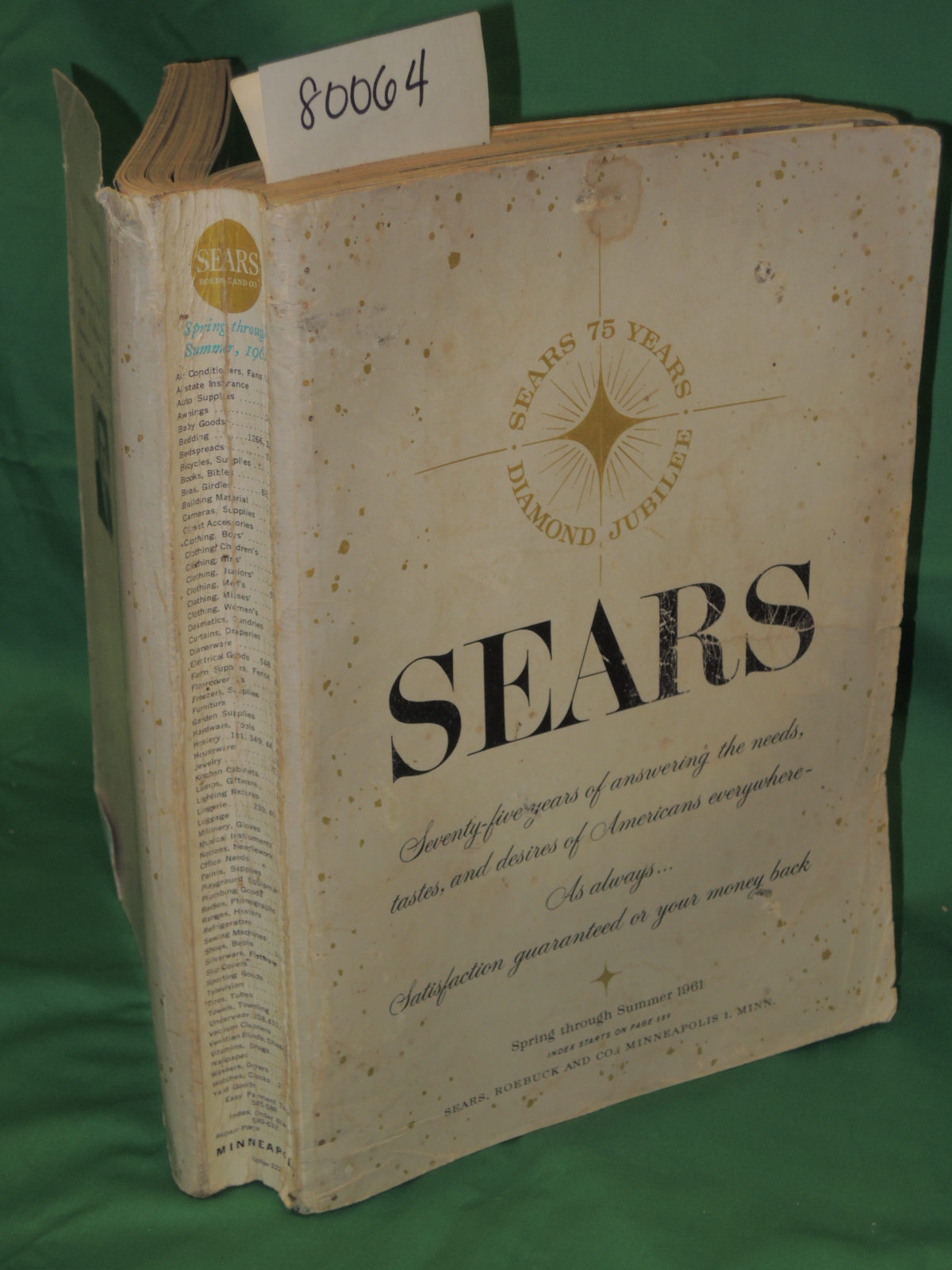 Sears Roebuck: SEARS  ROEBUCK  Spring  Summer 1961 222(Sears 75 Years Diamond...