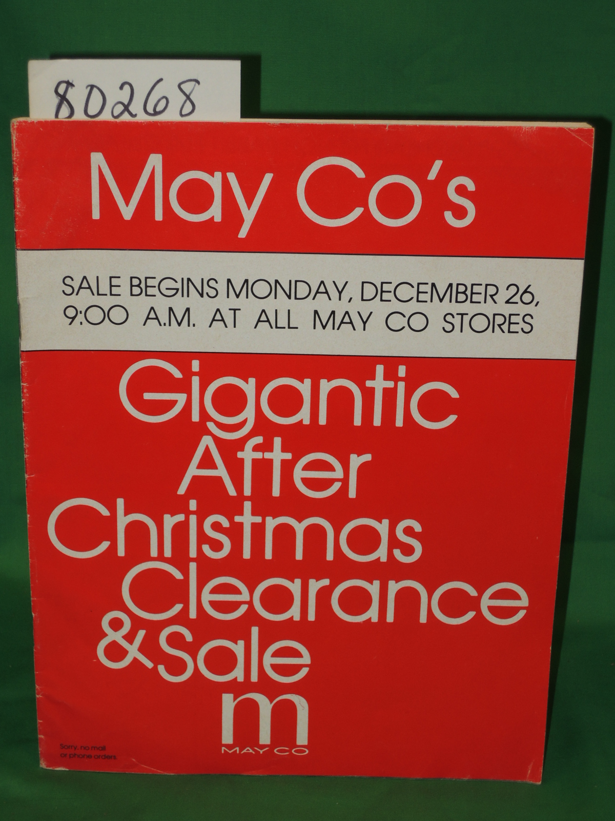 May Company: May Company Gigantic After Christmas Clearance & Sale 1977