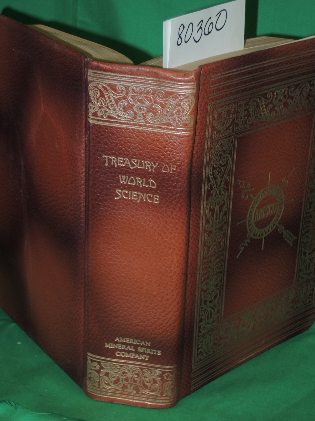 Runes, Dagobert: A TREASURY OF WORLD SCIENCE LEATHER BOUND