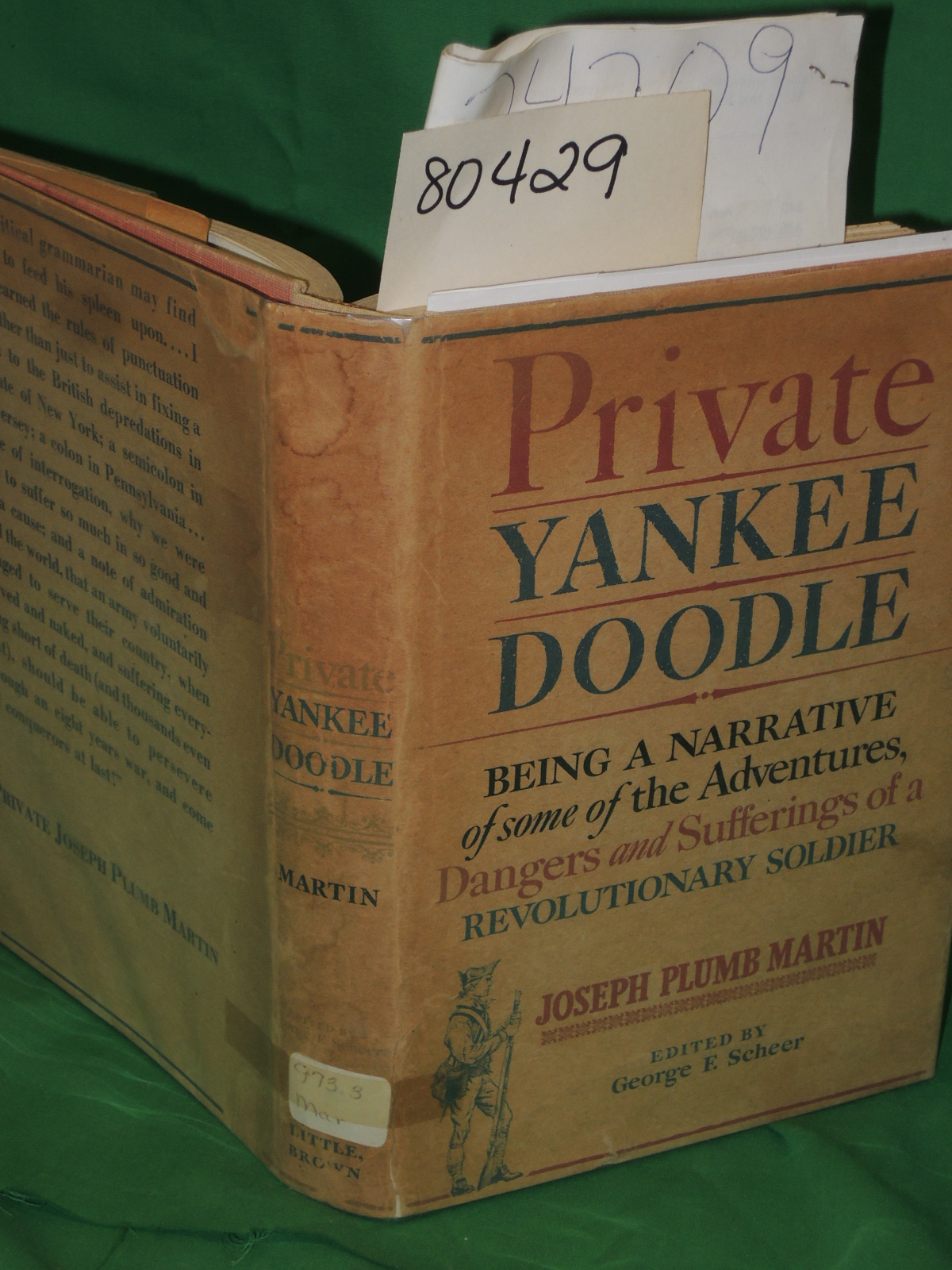 Martin, Joseph Plumb edited by Scheer, George F.: Private Yankee Doodle