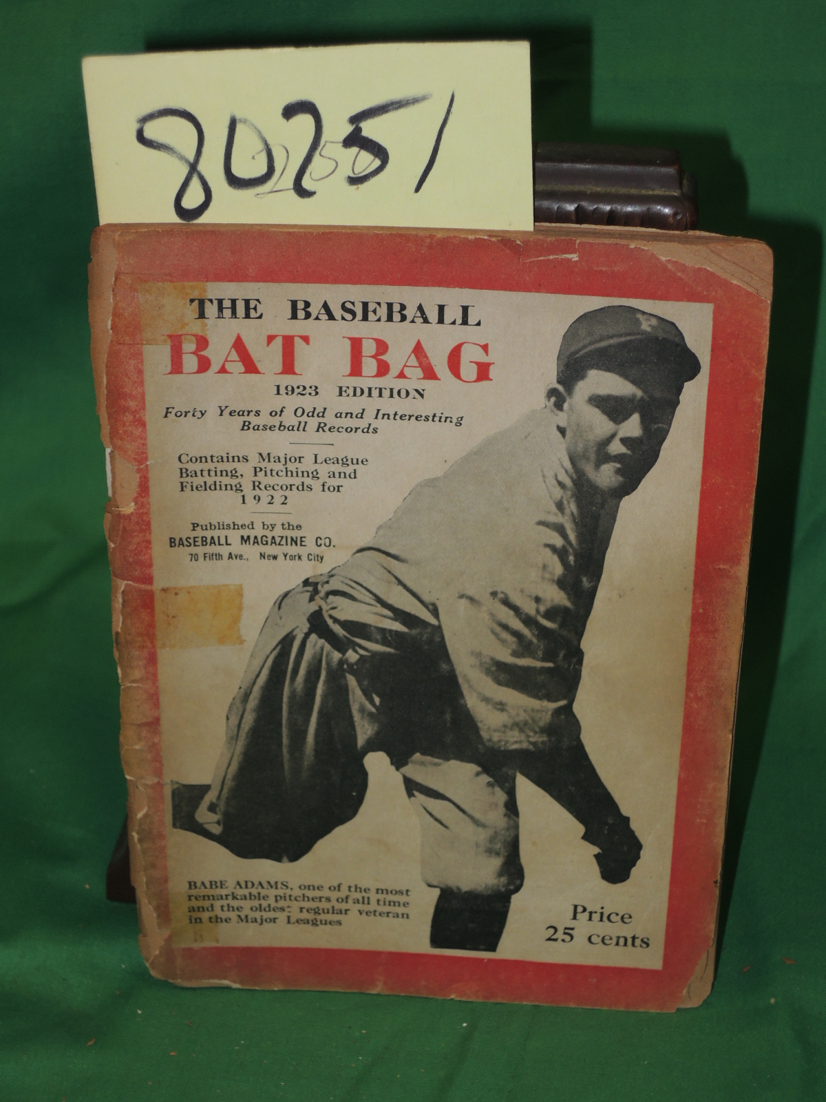 Baseball Magazine Co: Baseball Bat Bag Forty years of Odd and Interesting bas...
