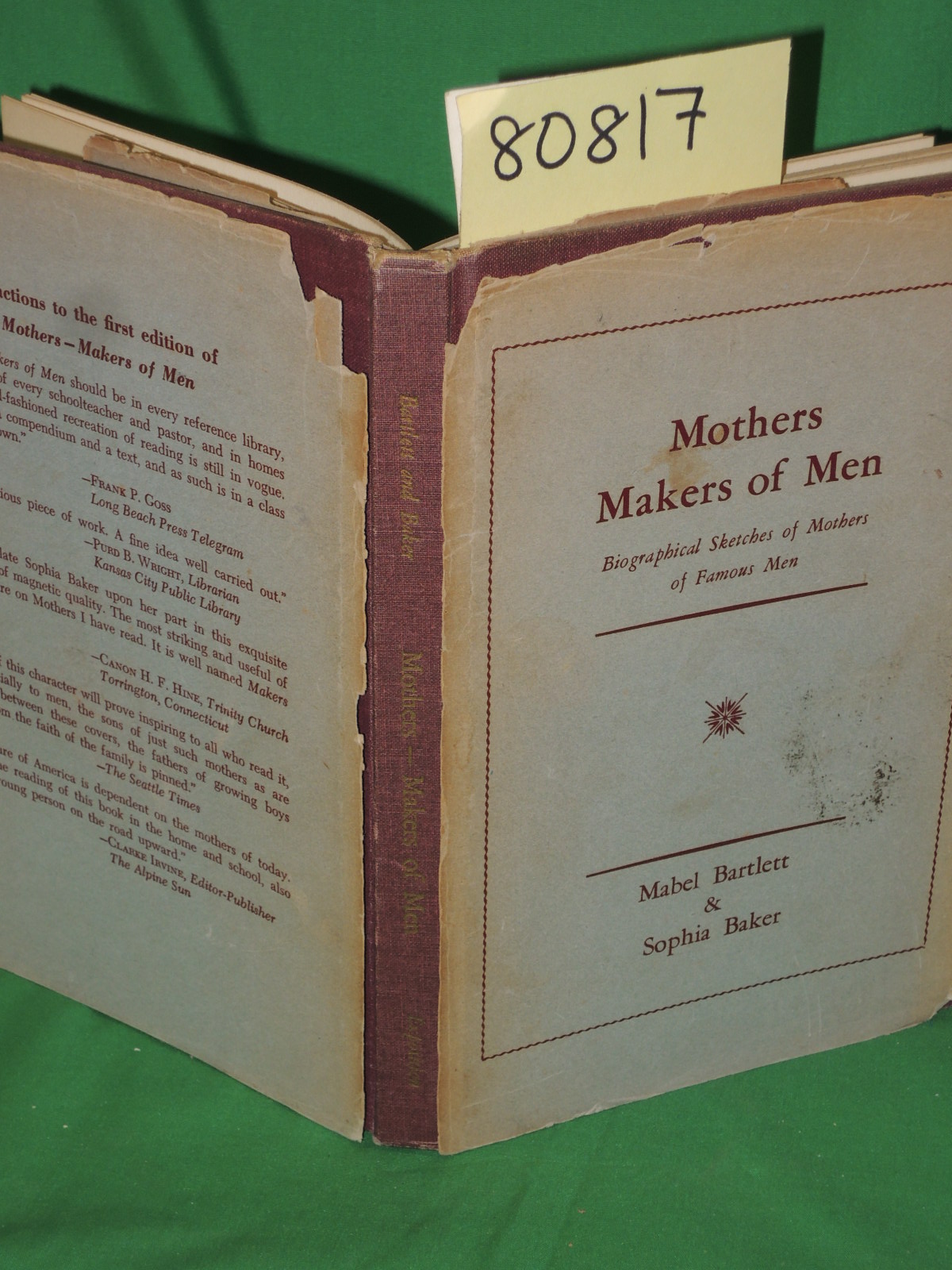 Bartlett, Mabel; Baker, Sophia: Mothers Makers of Men