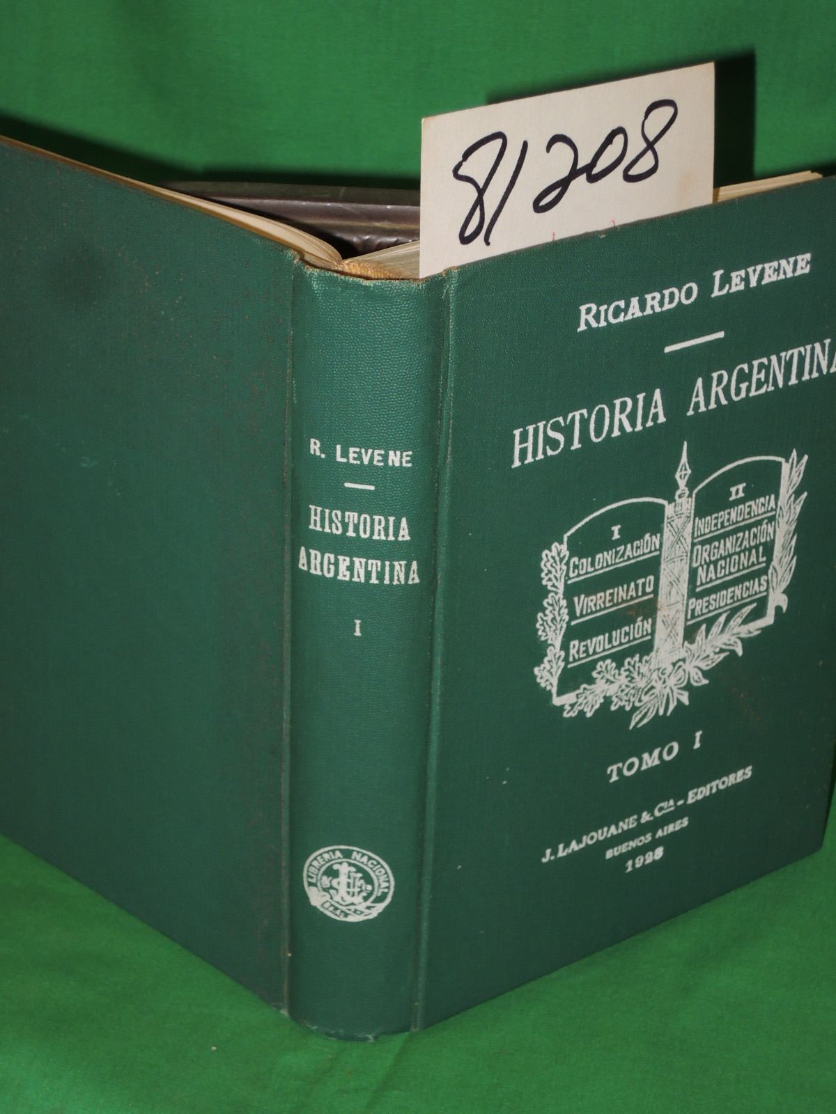 Levene, Ricardo: Historia Argentina Volume I (Tomo I)