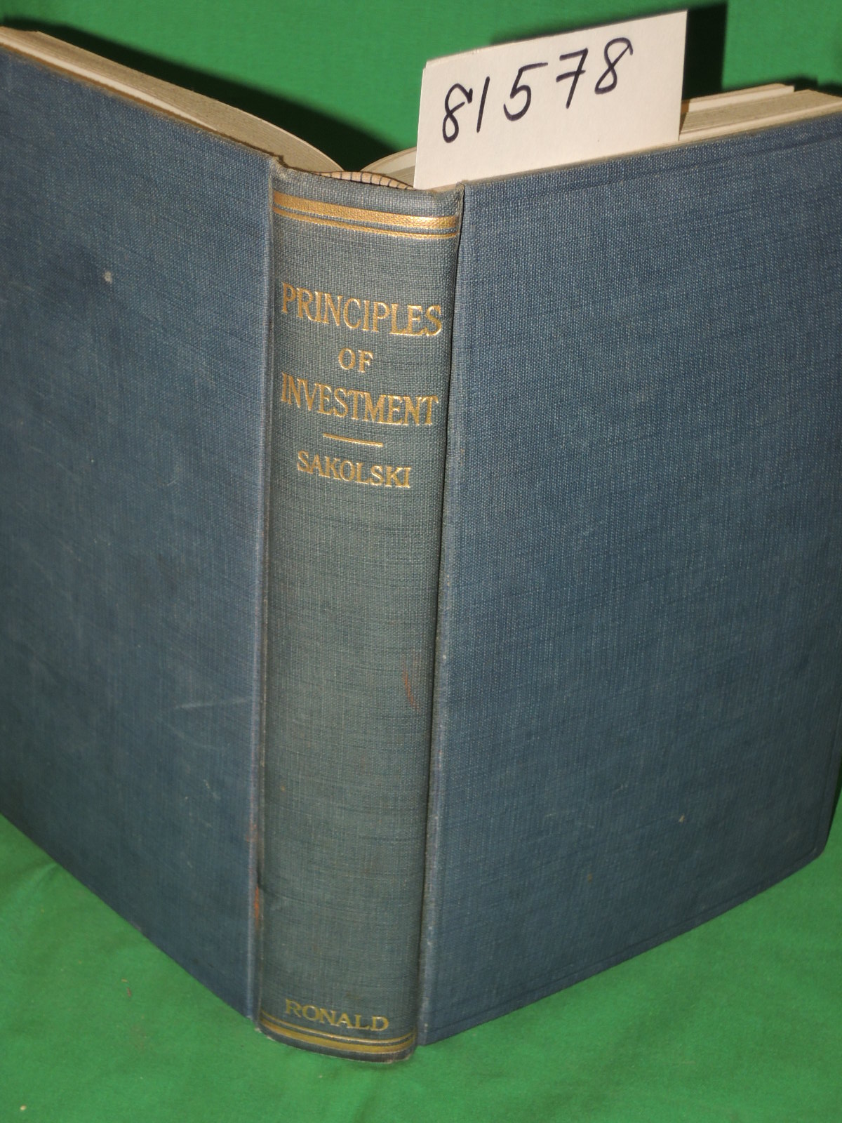 Sakolski, A.M.: Principles of Investment