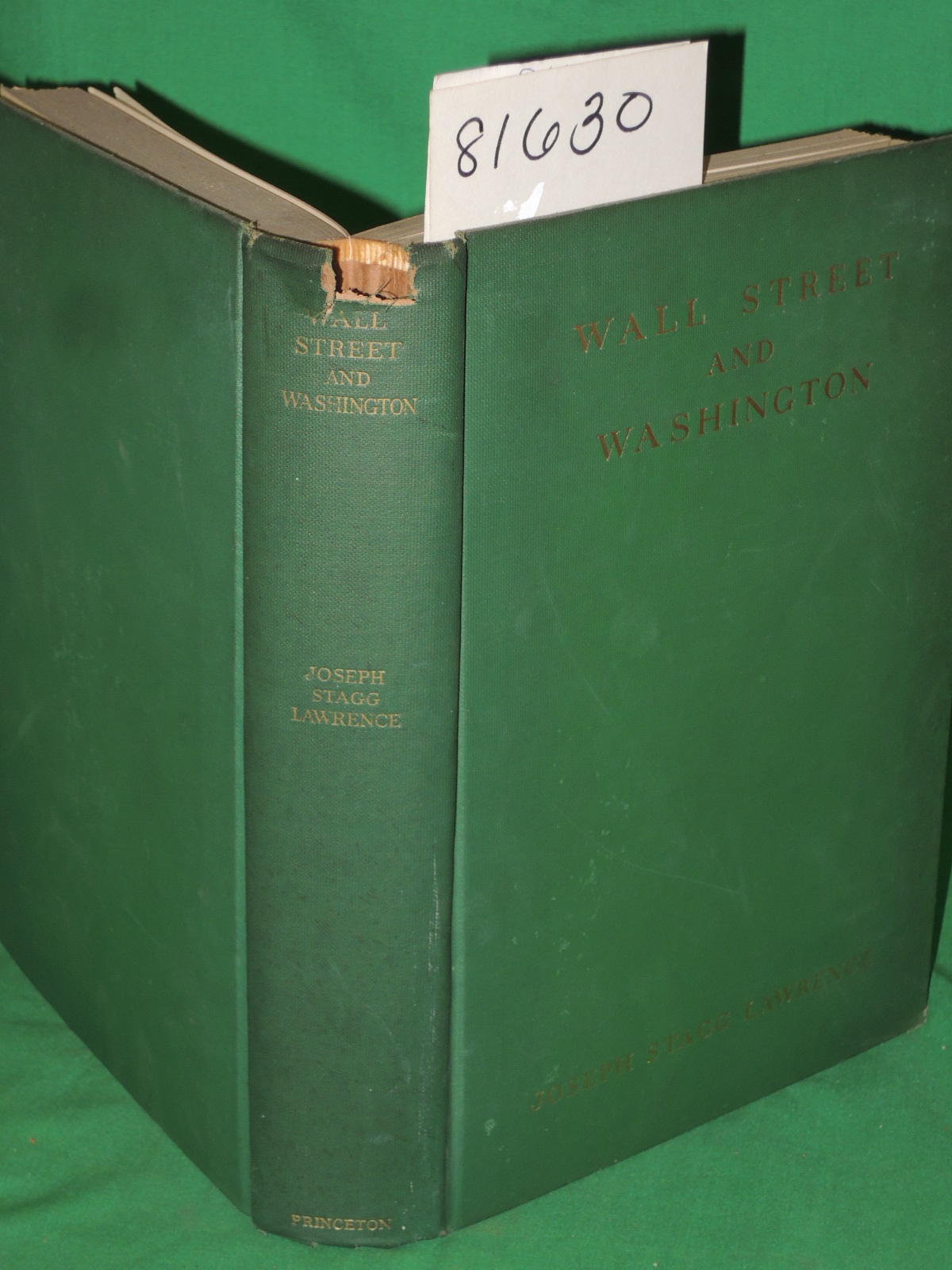 Lawrence, Joseph Stagg: Wall Street and Washington