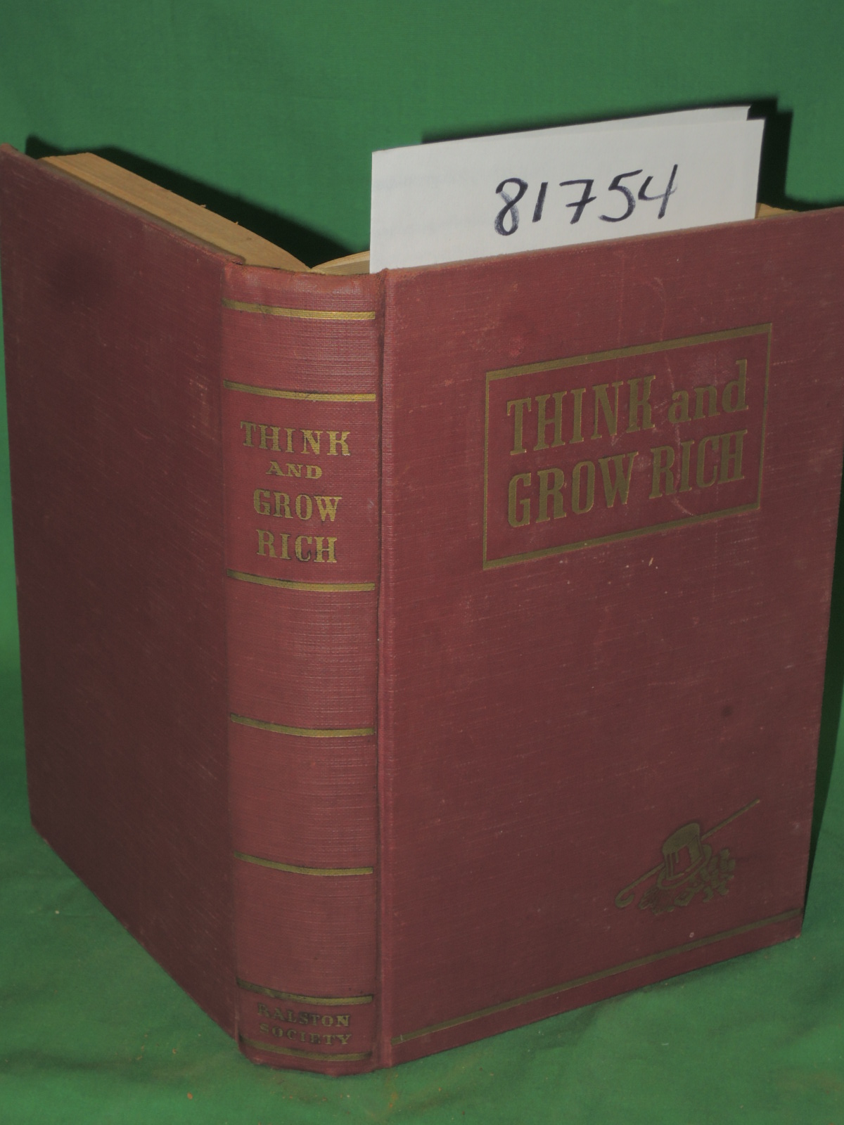 Hill, Napoleon: Think and Grow Rich 1939  JUNE RED BINDING