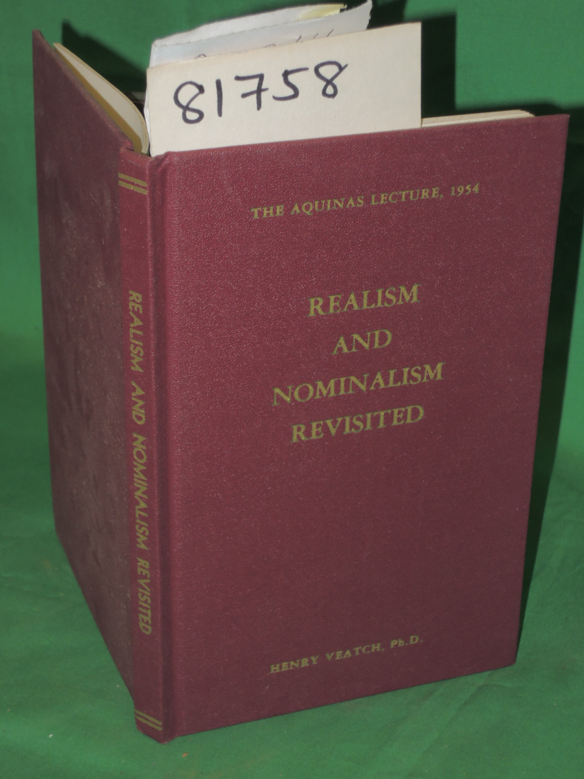 Veatch, Ph.D., Henry: Realism and Nominalism Revisited
