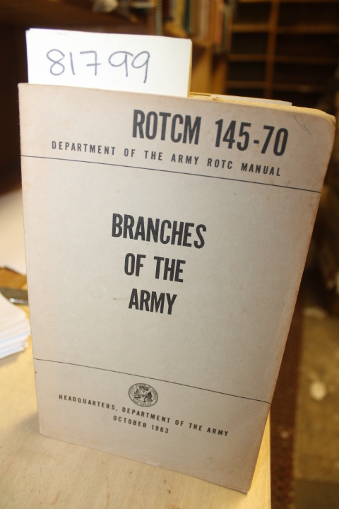Department of the Army: Branches of the Army ROTCM 145-70 Manual